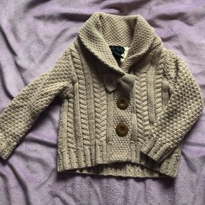 Baby chunky cable knit sweater